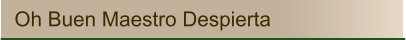 Oh Buen Maestro Despierta